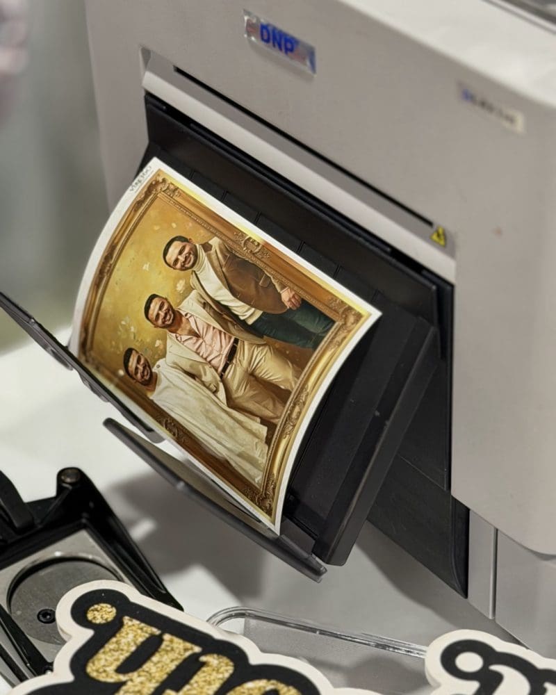 AI photo booth creating magazine-style portraits in Ottawa